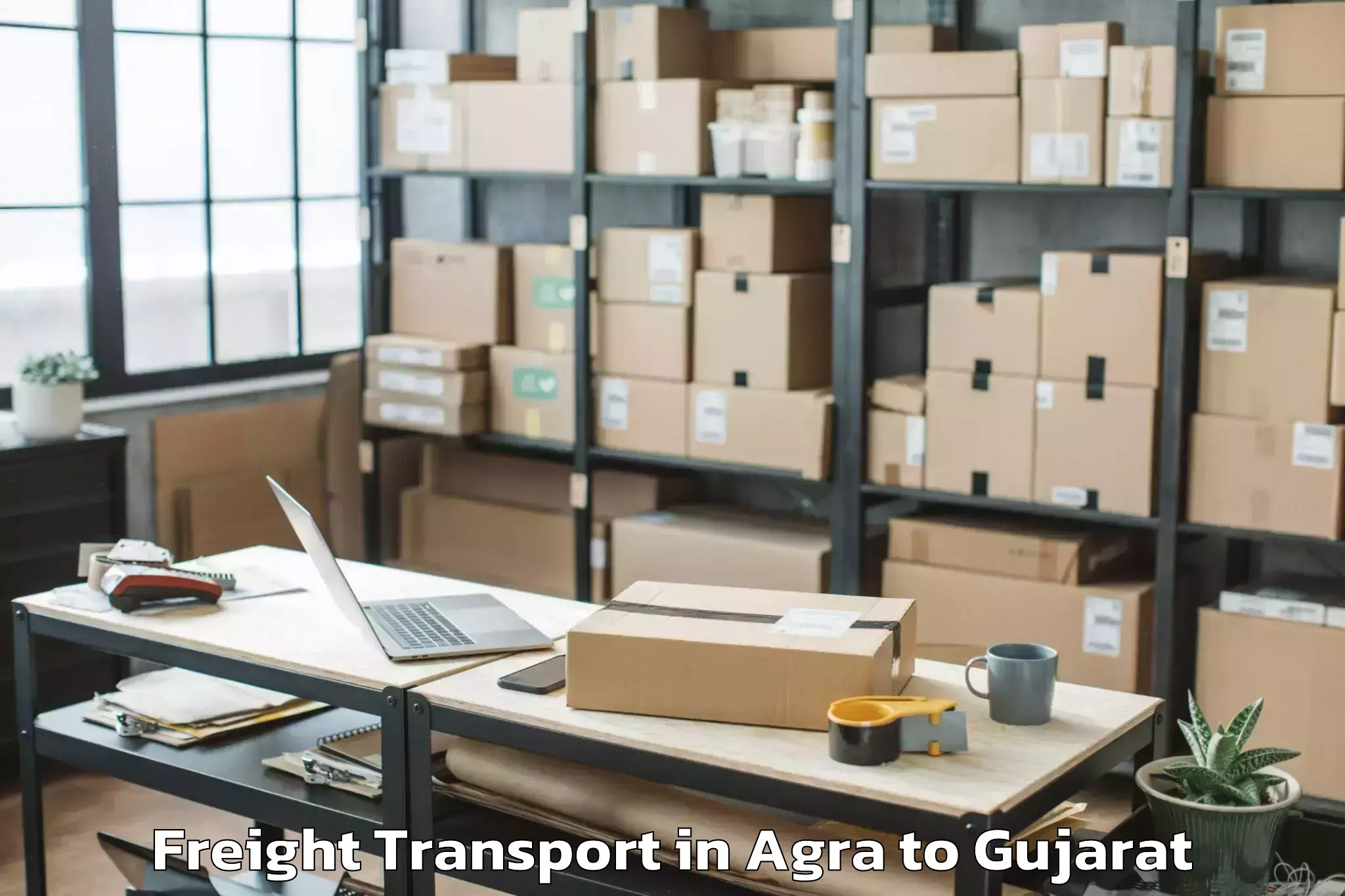 Hassle-Free Agra to Madhavpur Freight Transport